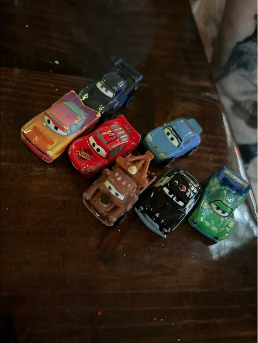Set of 6 Disney Pixar Cars Diecast Toy Vehicles